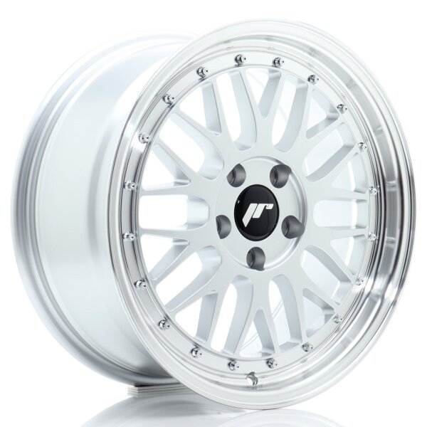 JR Wheels JR23 17x8 ET35 5x100 Hyper Silver w/ Machined Lip