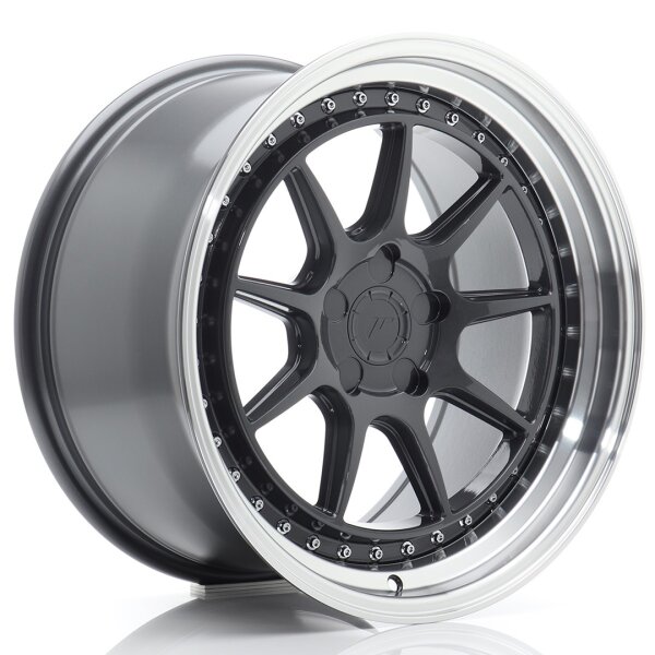JR Wheels JR47 18x9,5 ET15-35 5H BLANK Hyper Gray w/ Machined Lip