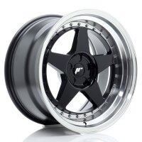 JR Wheels JR6 18x10 ET0-25 5H BLANK Gloss Black w/...