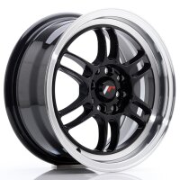 JR Wheels JR7 15x7 ET38 4x100/114 Gloss Black w/ Machined...