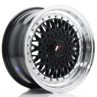 JR Wheels JR9 15x7 ET20 4x100/108 Gloss Black w/ Machined...