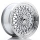 JR Wheels JR9 16x7,5 ET25 4x100/108 Silver w/ Machined Lip+Silver Rivets