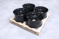 Set of JR42 20x10 ET45 + 20x10,5 ET35 5x108 Matt Black