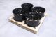 Set of JR42 20x9 + 20x10,5 ET35 5x120 Matt Black