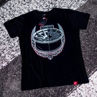JR Mens T-Shirt JR-11 Laurel Black Size S