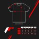 JR Mens T-Shirt JR-21 Laurel Black Size M