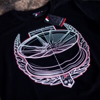 JR Mens T-Shirt JR-21 Laurel Black Size S