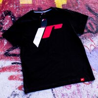 JR Mens T-Shirt Logo-2 Black Size S