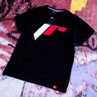 JR Mens T-Shirt Logo-2 Black Size XXL