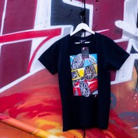 JR Mens T-Shirt MIX-2 Black Size XXL