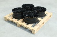 Set of JR28 17x7 ET20 4x108 Gloss Black