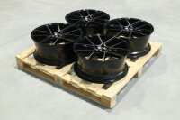 Set of JR30 20x8,5 ET35 5x120 Black Brushed w/ Tinted Face
