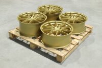 Set of JR44 20x8 ET20 + 20x9,5 ET28 5x112 Matt Gold